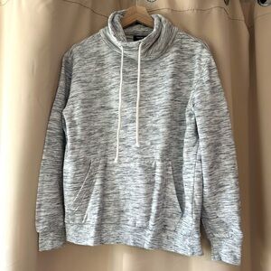 Forever 21 Gray Drawstring Cowl Neck/Turtleneck Sweater Men’s Small